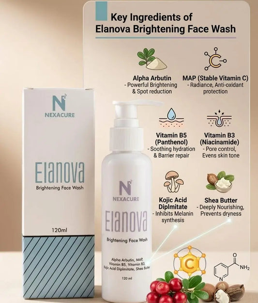 ELANOVA BRIGHTENING FACE WASH 120ml